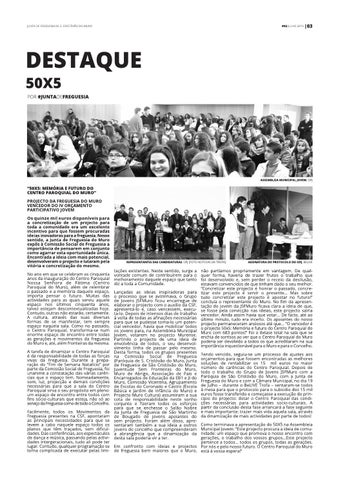 Boletim informativo da Junta 德文 Freguesia 德文 S. Cristóvão do Muro - Ed.2 第 3 页