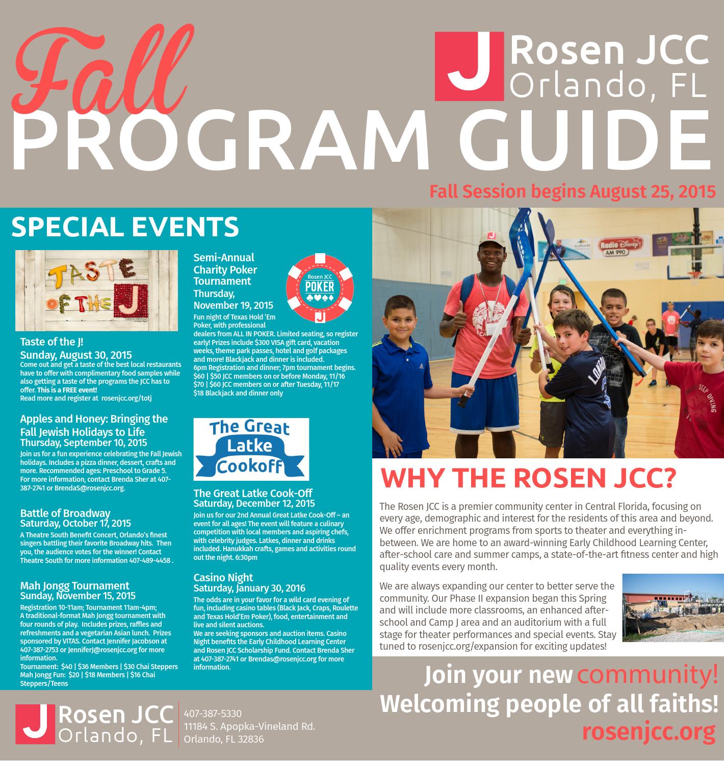 Fall Program Guide Rosen JCC by Rosen JCC Issuu