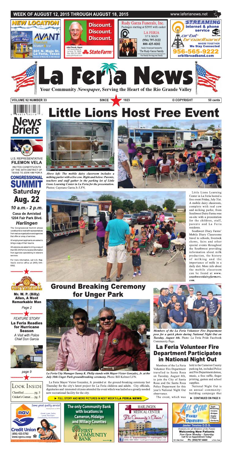 La Feria News August 12, 2015 by La Feria News Issuu