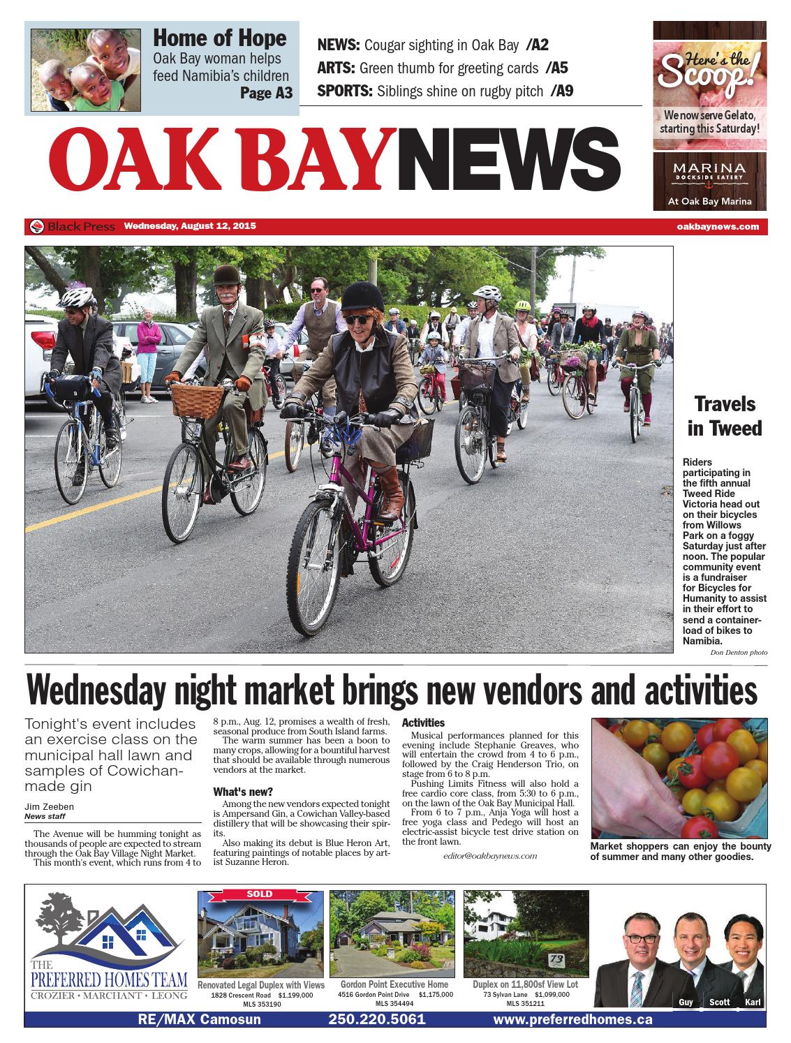 Oak Bay News, August 12, 2015 by Black Press Media Group Issuu