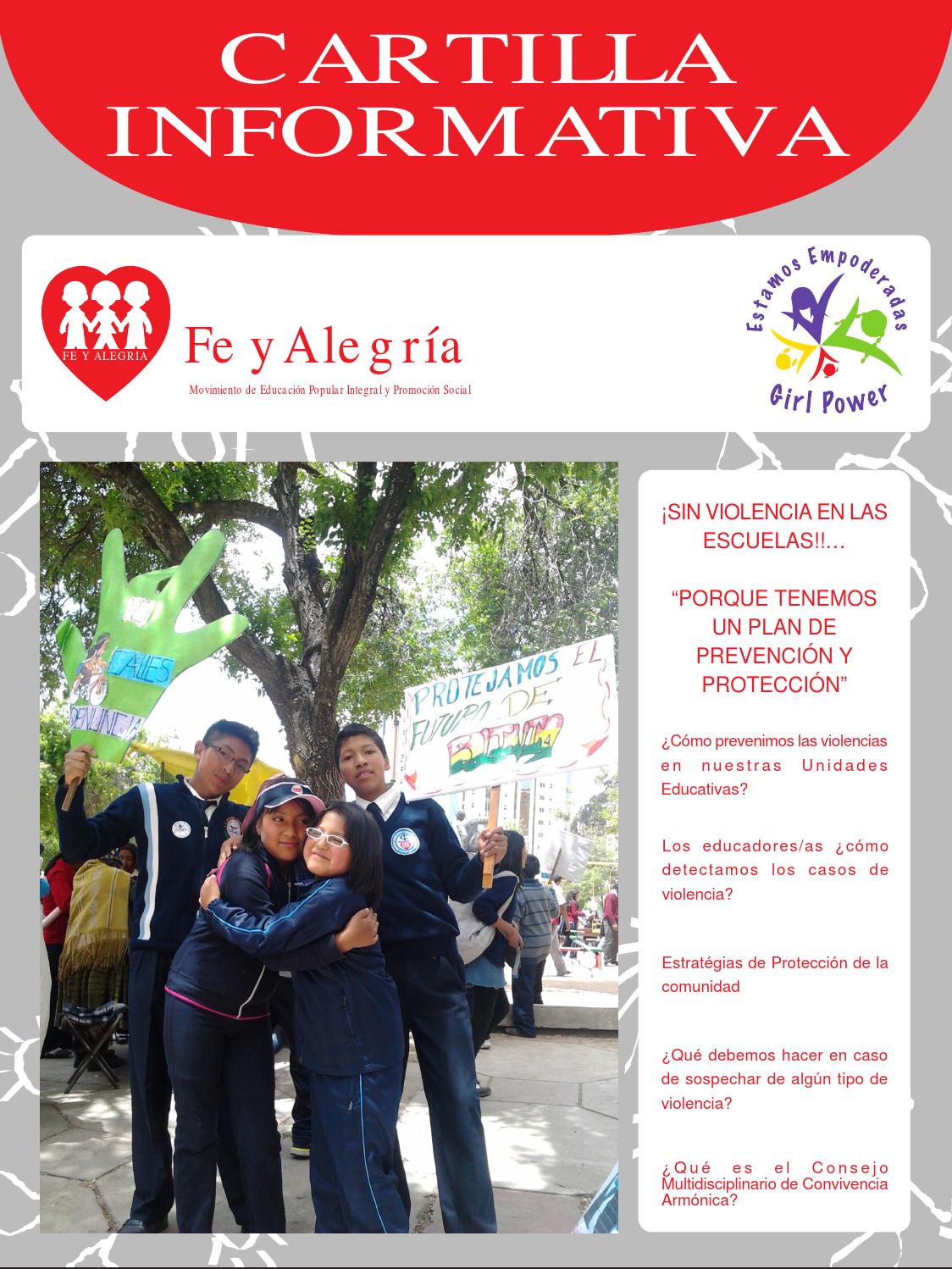 Cartilla Informativa - Sin violencias en las escuelas by