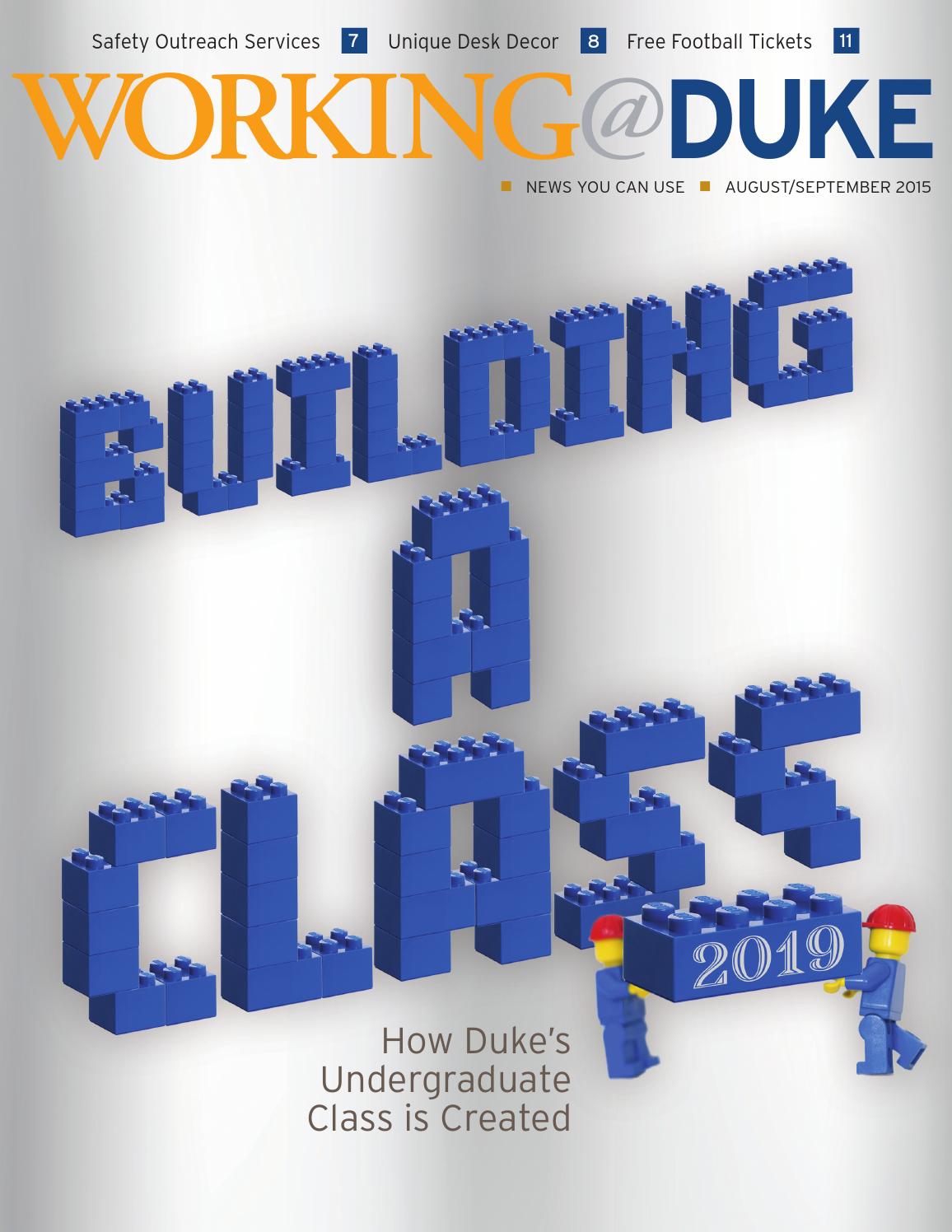 August/September, 2015 Working@Duke by Working Duke - Issuu
