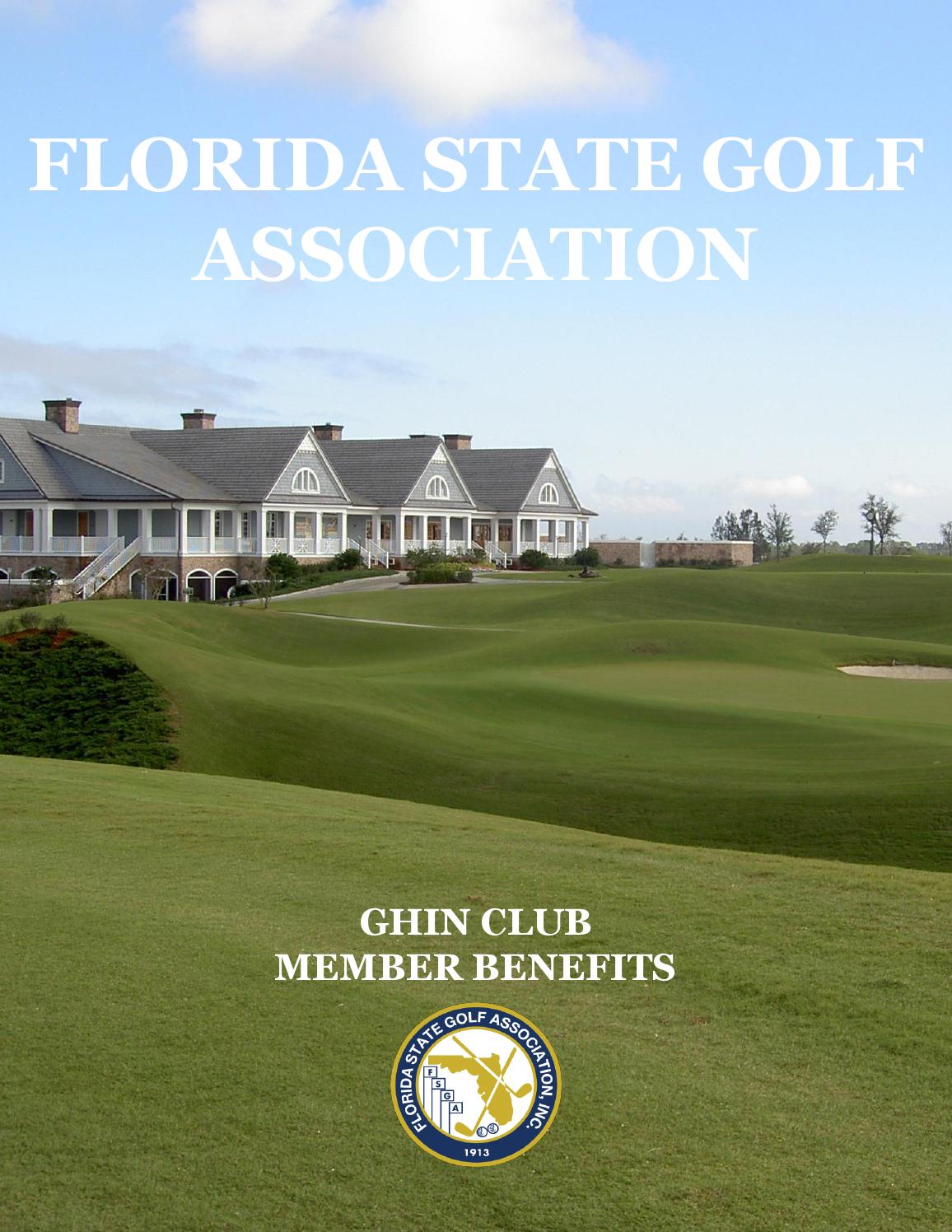 FSGA GHIN Club Member Benefits by Florida State Golf Association Issuu