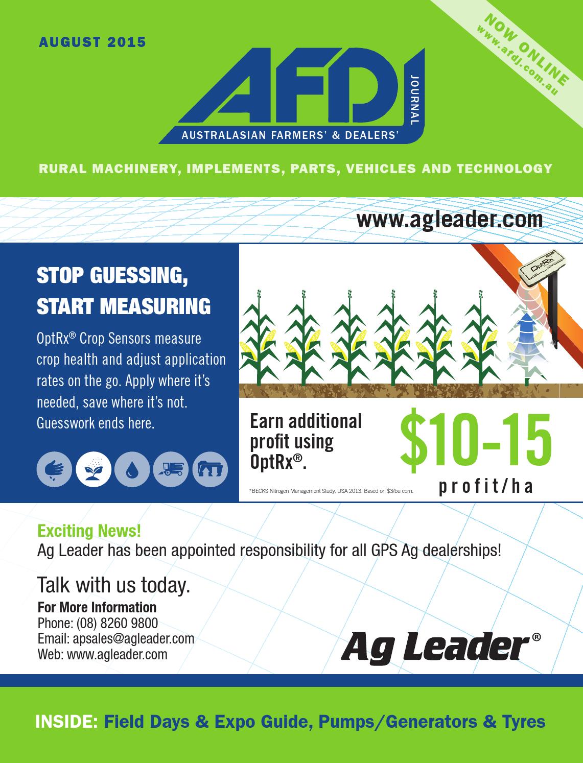 Australian Farmers' & Dealers' Journal - August 2015 by provincial press group - issuu