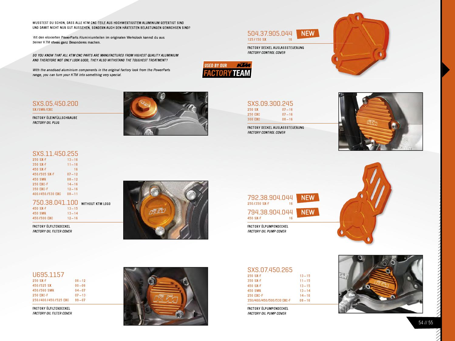 KTM PowerParts Offroad Catalog 2016 English / Deutsch by KTM GROUP Issuu