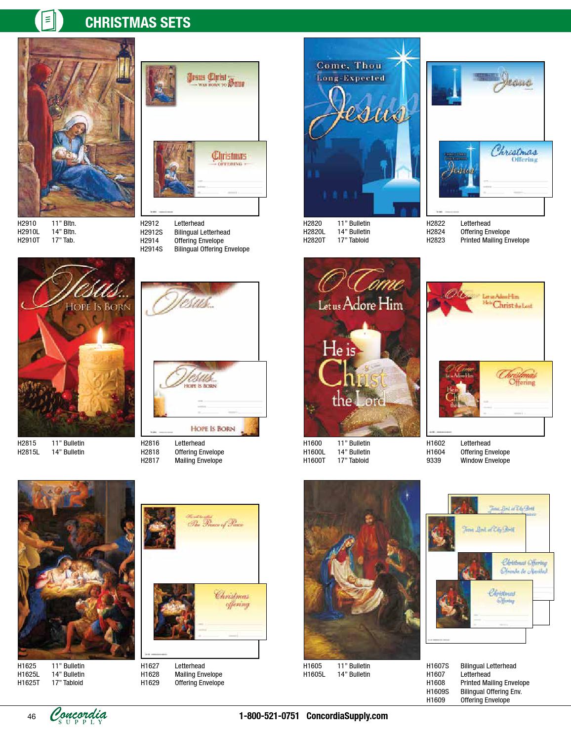 Concordia Supply Fall & Christmas 2015 Church Supplies Catalog by