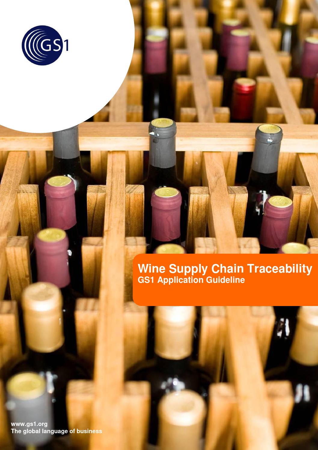 Wine supply chain traceability GS1 application guideline by GS1HongKong
