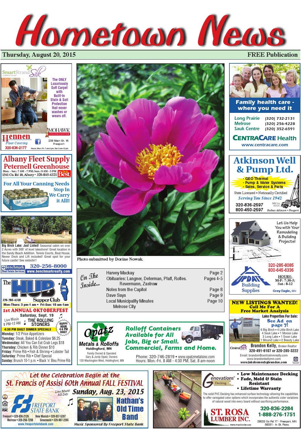 Hometown News Aug. 20, 2015 by Hometown News - Issuu