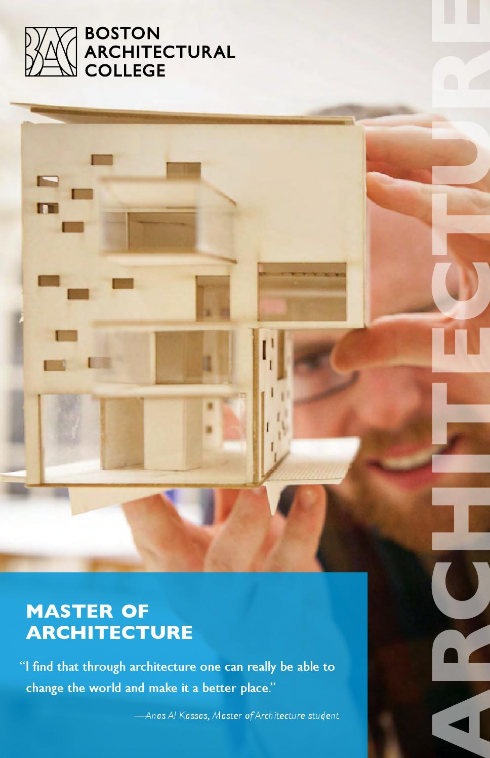 Master of Architecture by Boston Architectural College Issuu