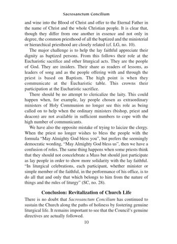 Sacrosanctum concilium sample by Catholic Truth Society - Issuu