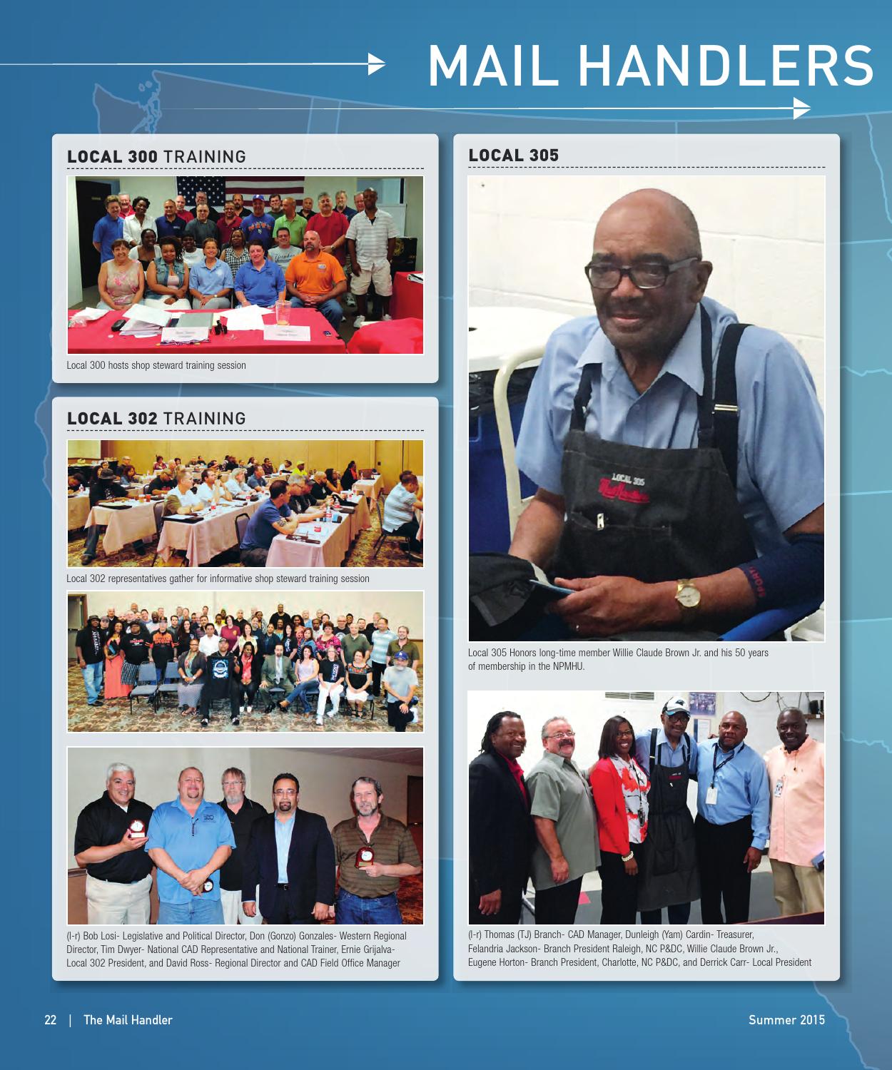 The Mail HAndler Magazine Summer 2015 by National Postal Mail Handlers