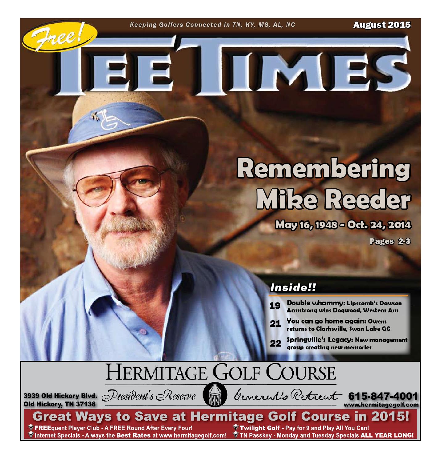 Tee Times August 2015 by Joe Hall Issuu