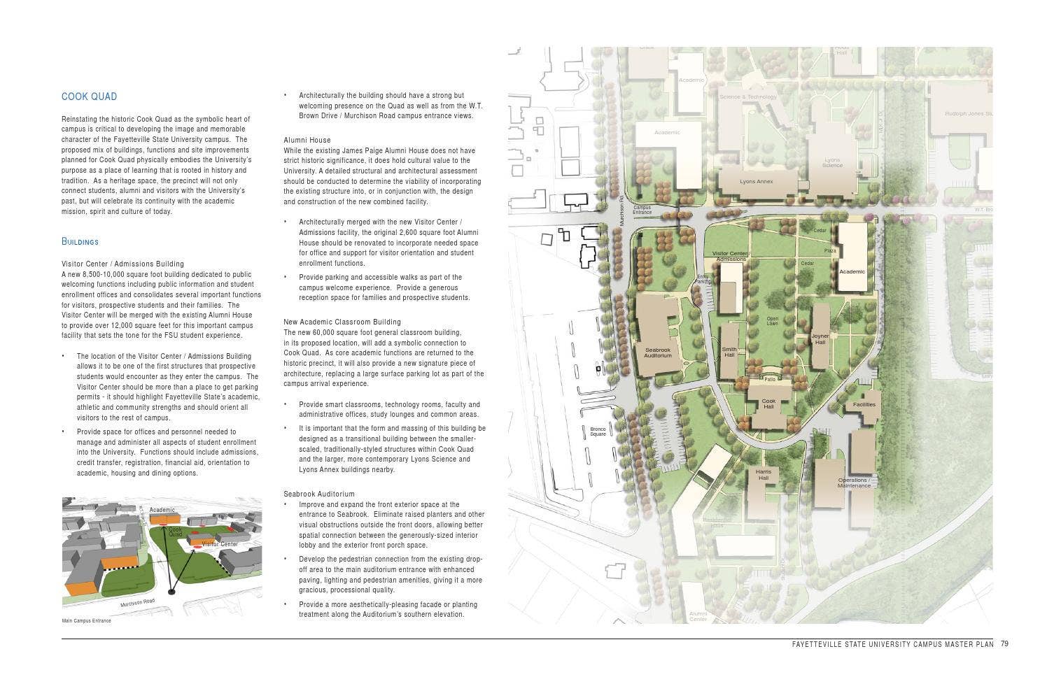 Fsu Civil Engineering Course Map 2013 FSU Campus Master Plan by Fayetteville State University - Issuu