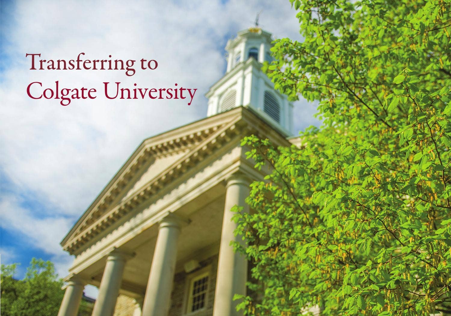 Colgate Transf Colgate University Transfer Brochure by Colgate University - Issuu