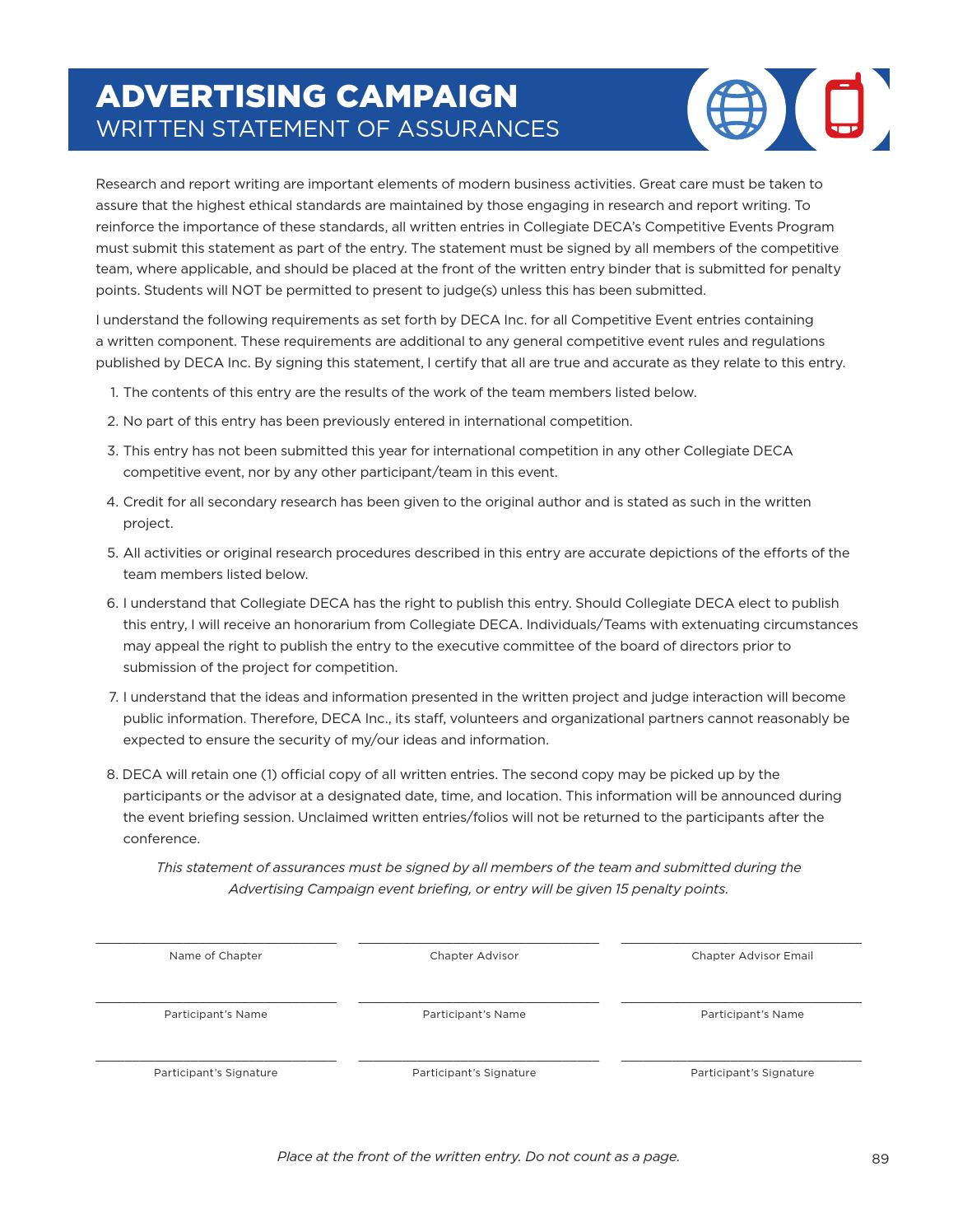 Deca college essay image