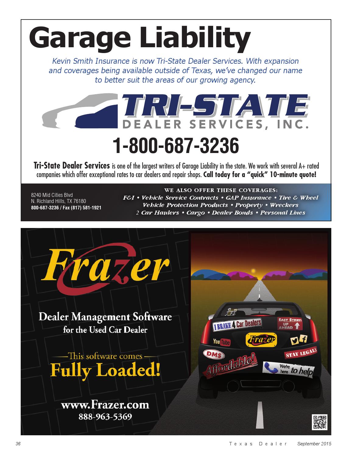 Texas Dealer, September 2015 by Texas Independent Auto Dealers