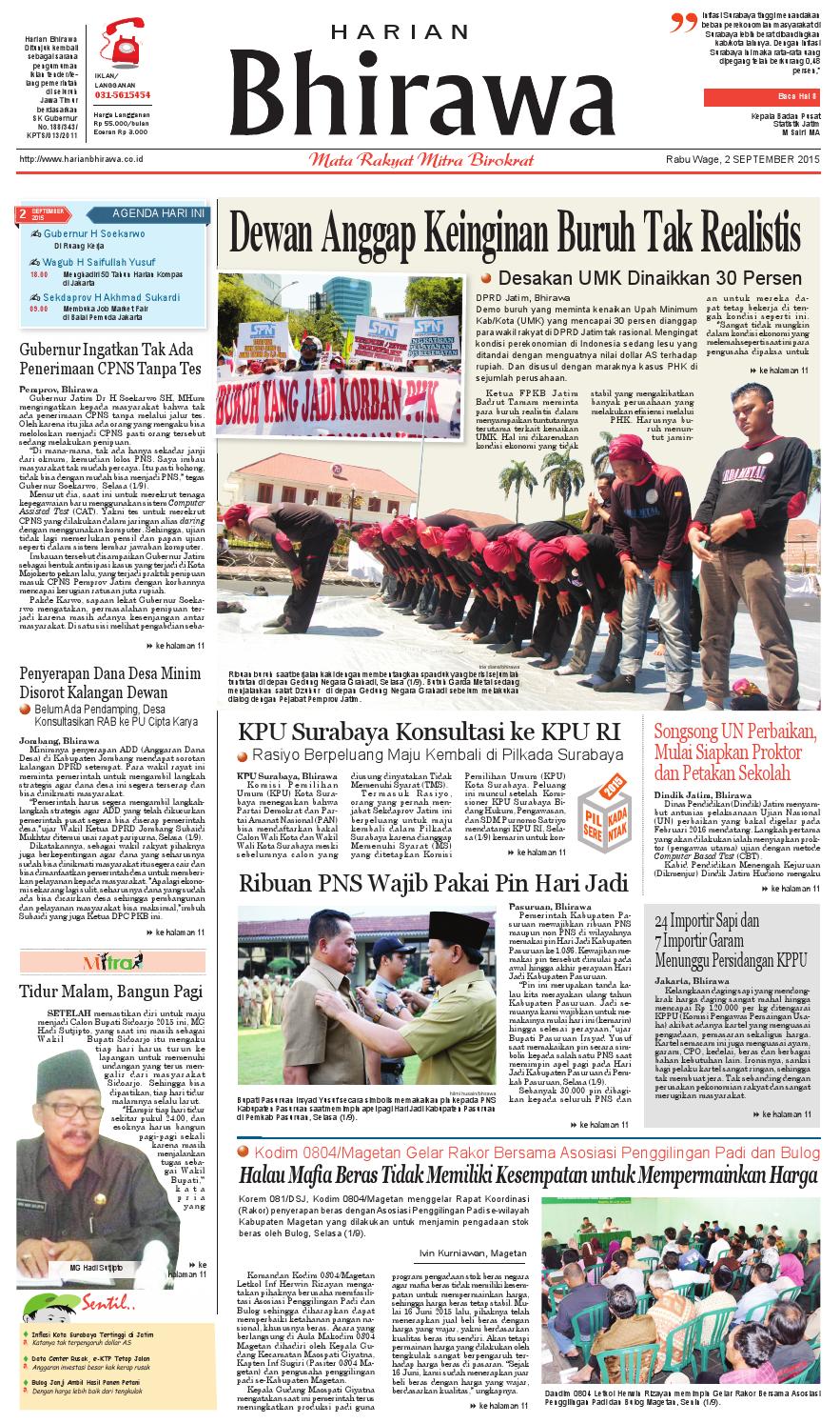 Binder2sept2015 By Harian Bhirawa Issuu