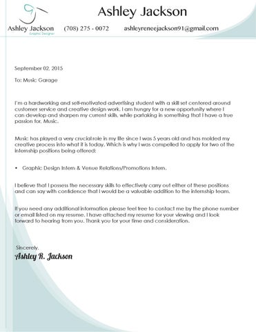 ashley jackson official resume &amp; cover letter by Ashley R. Jackson 