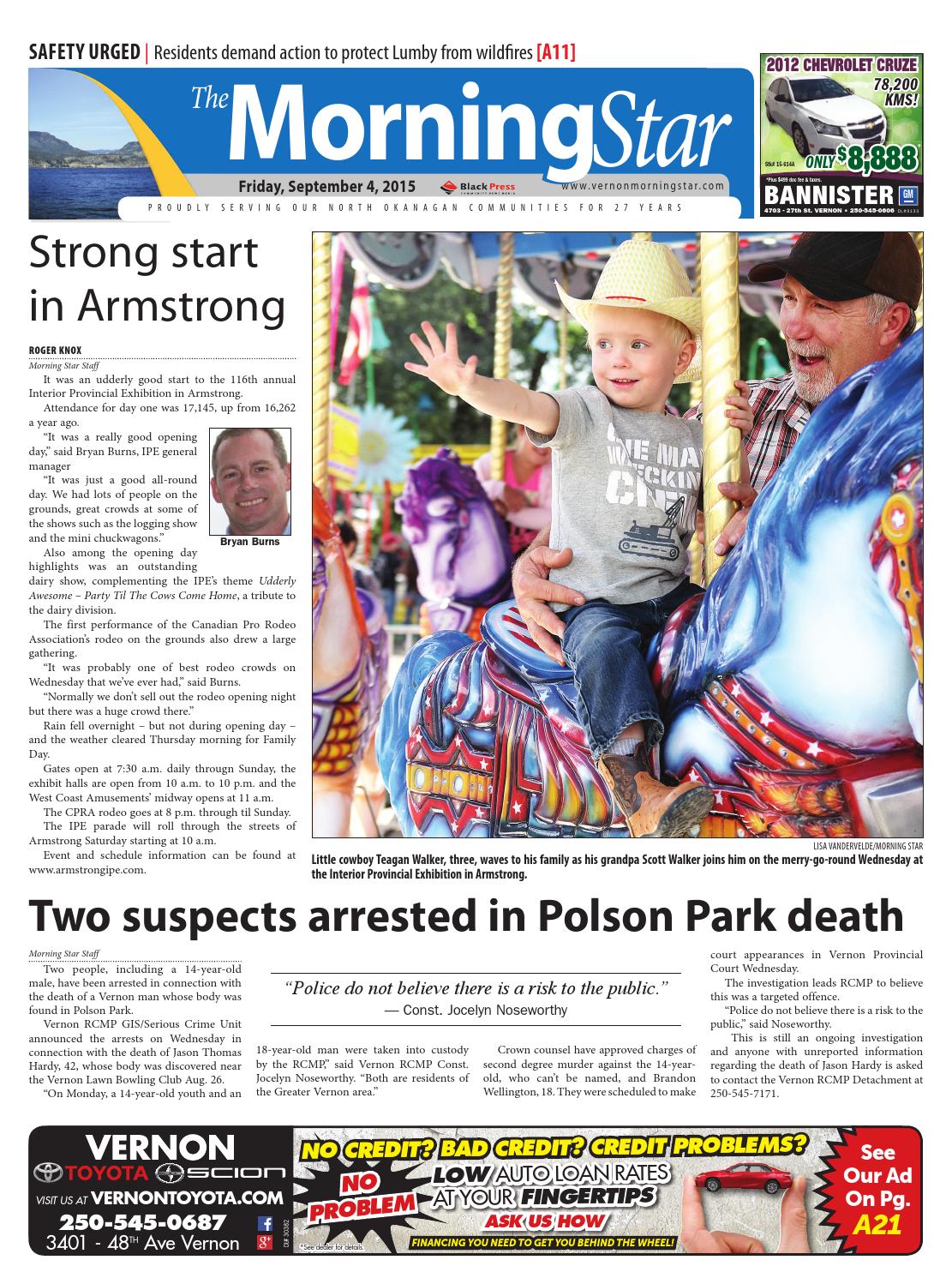 Vernon Morning Star, September 04, 2015 by Black Press Media Group Issuu