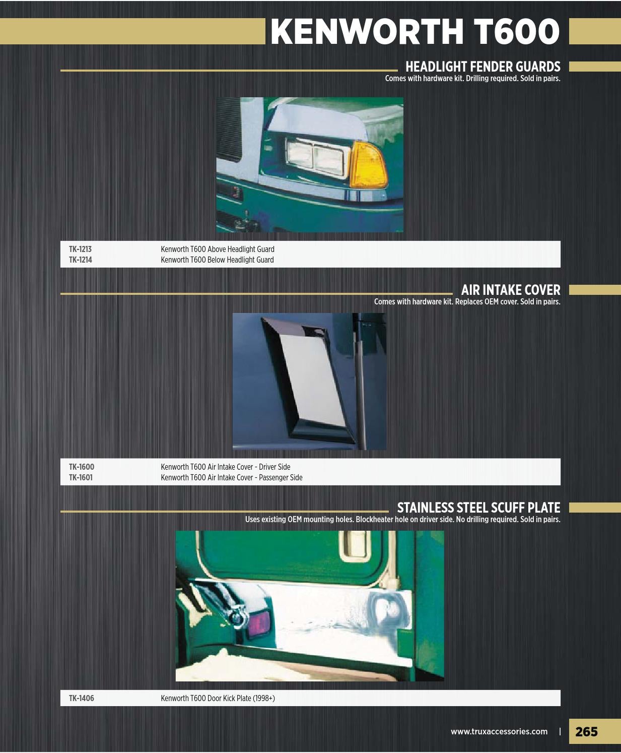 Trux Accessories Kenworth Catalog by Trux Accessories Issuu