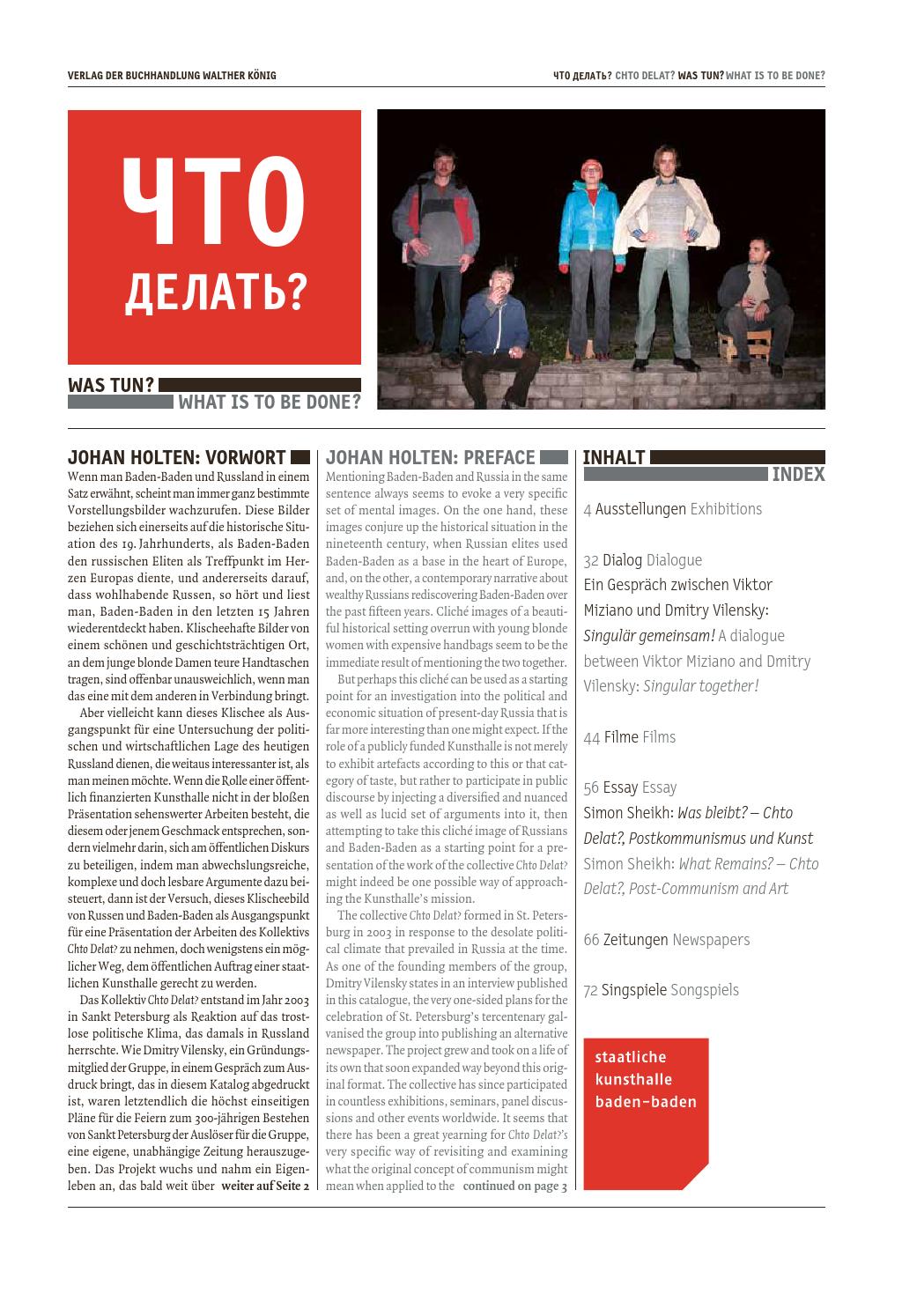 Chto Delat Catalogue Published By Kunsthalle Baden Baden 11 By Dmitry Vilensky Issuu