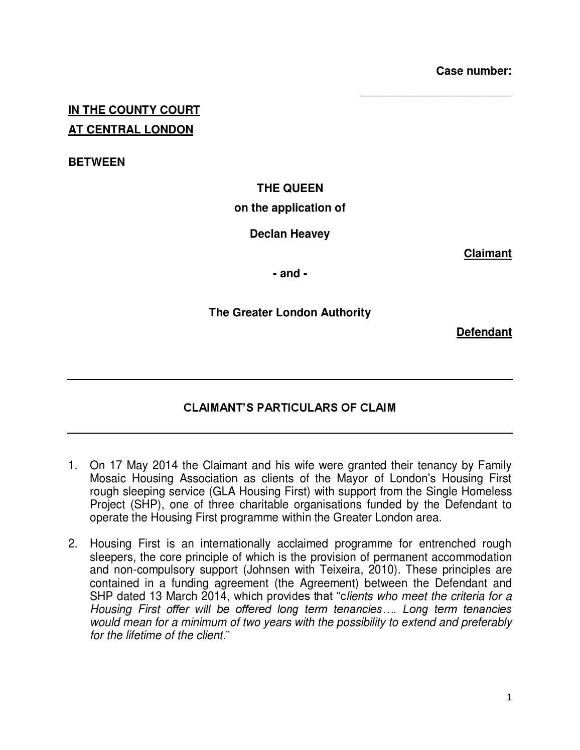 Heavey V The Greater London Authority By Lola Heavey Issuu