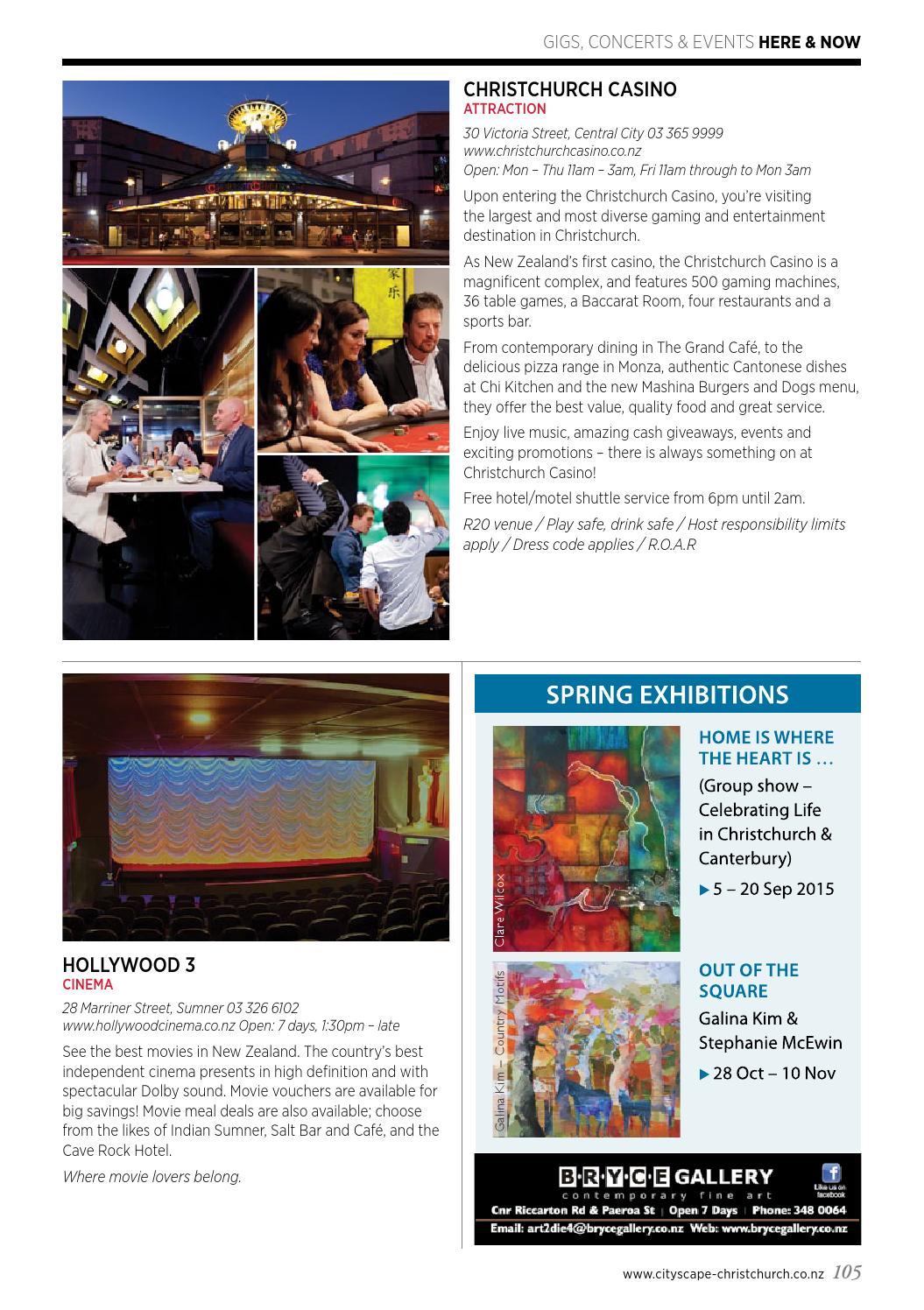 chch casino grand cafe menu