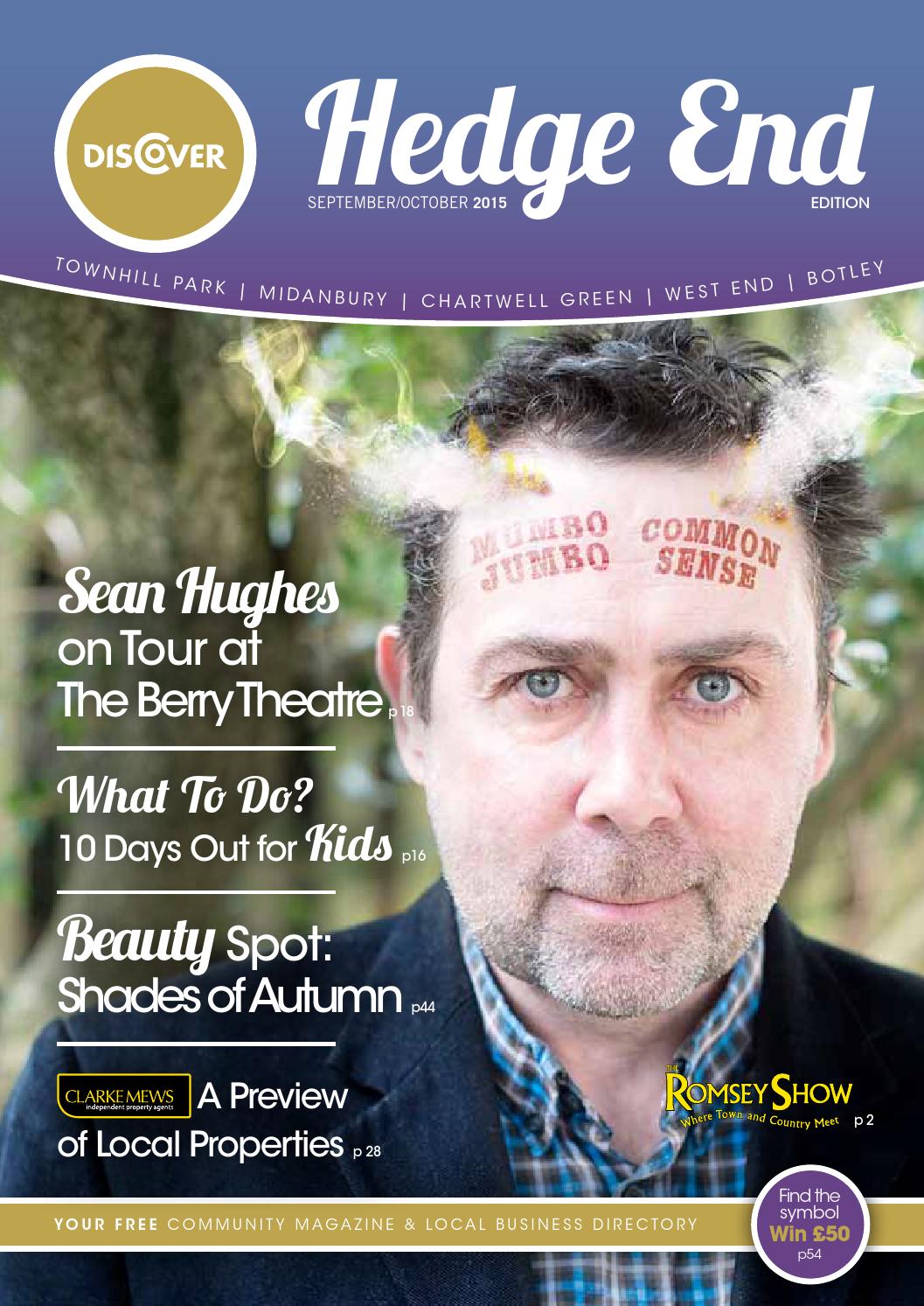 Discover Hedge End September/October 2015 by Tania Houston Issuu