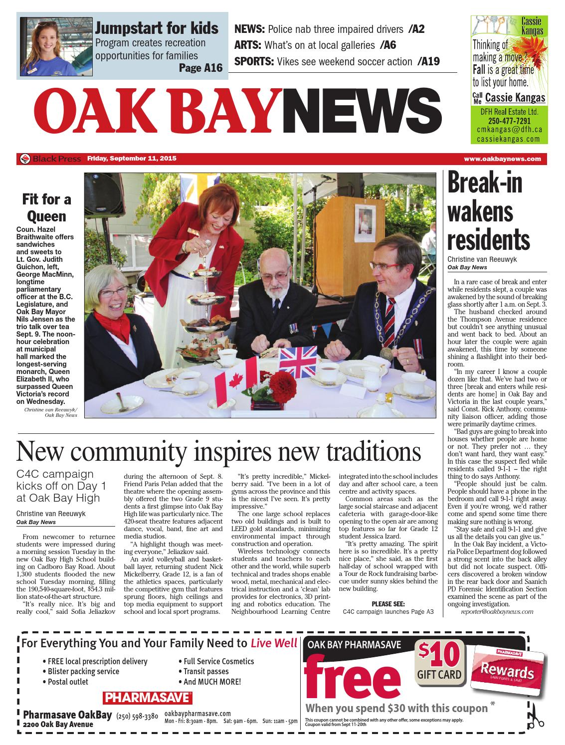 Oak Bay News, September 11, 2015 by Black Press Media Group Issuu