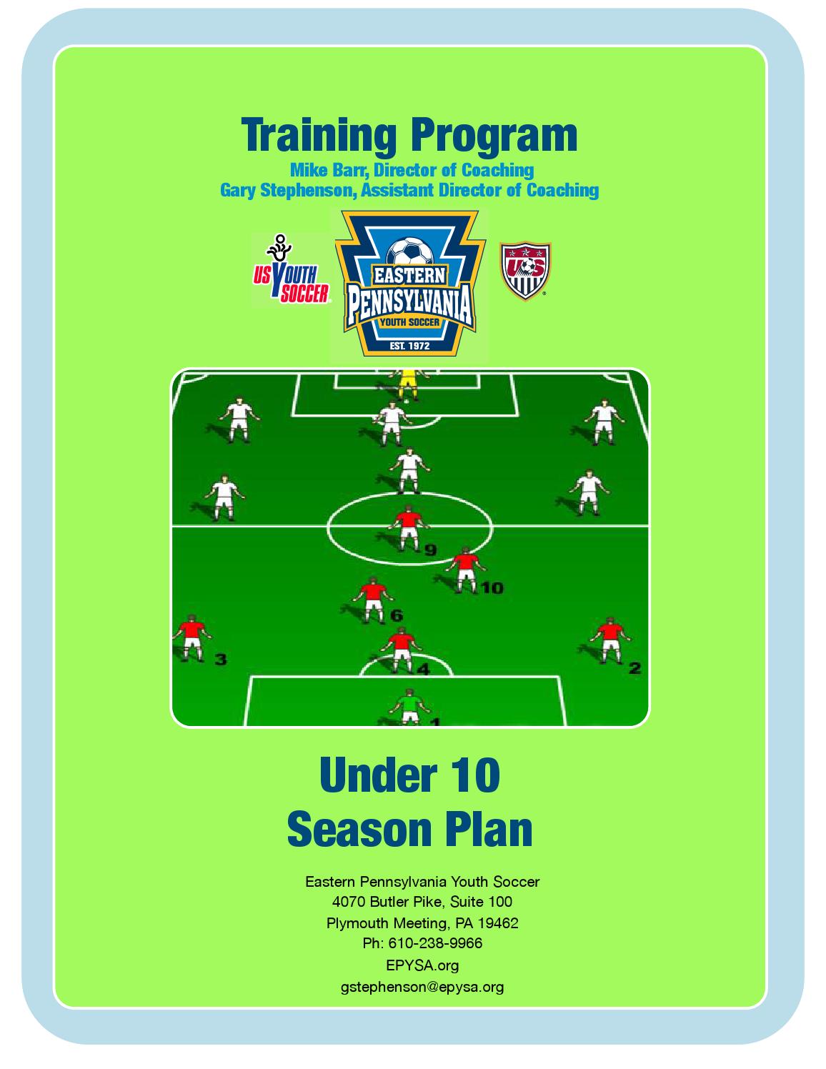 U10 season plan by Eastern Pennsylvania Youth Soccer Issuu