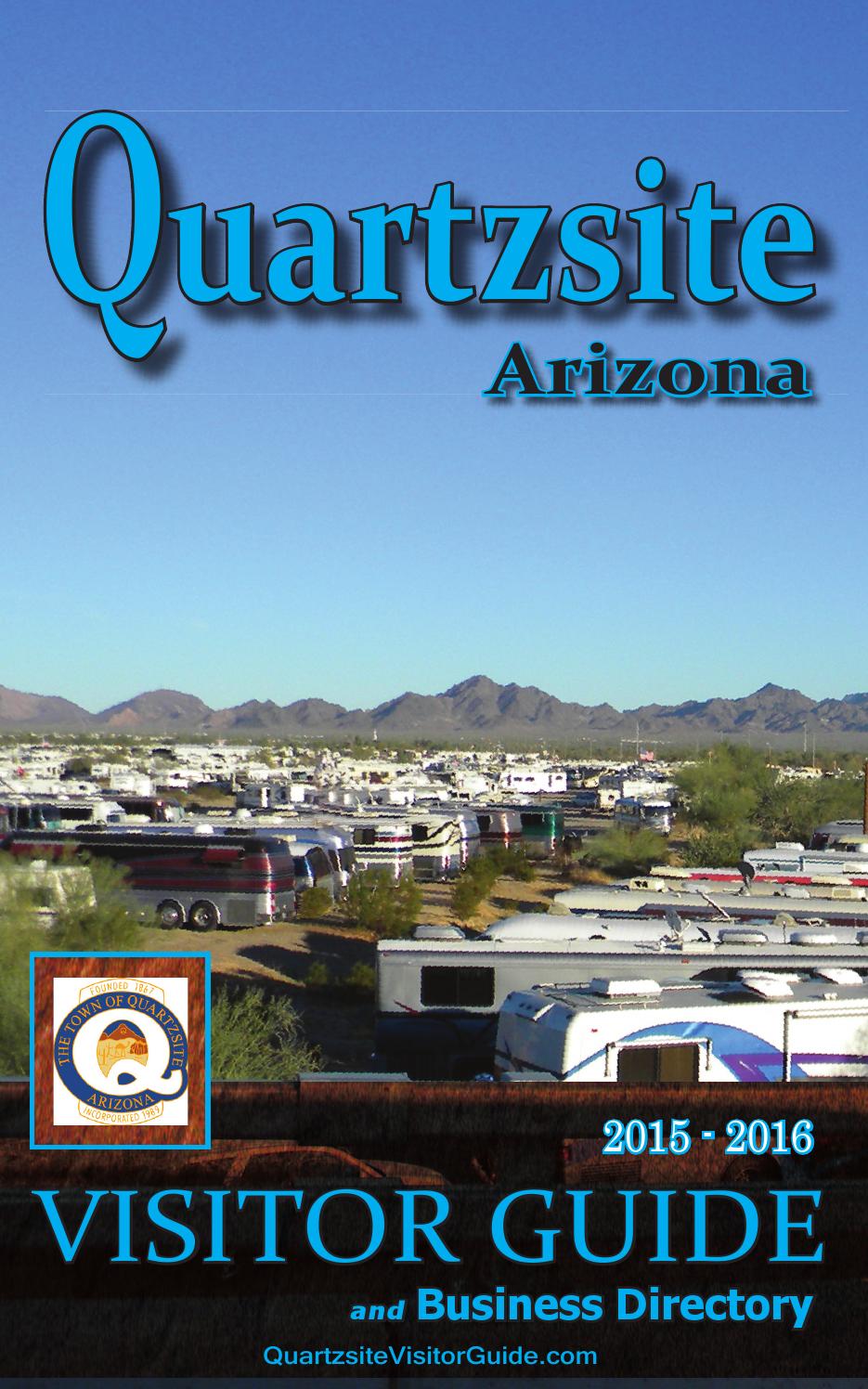 Quartzsite Visitor Guide 2015 16 By Desert Messenger Issuu
