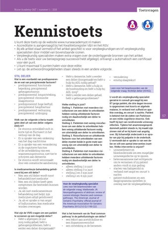 predisponerende factoren delier predisponerende factoren delier