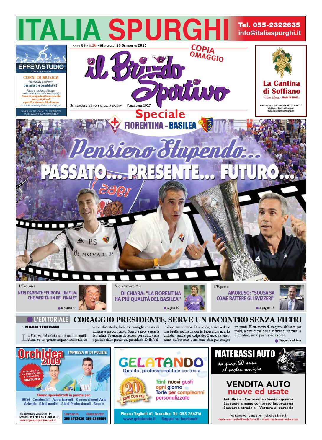 Il brivido sportivo n 26 speciale fiorentina basilea del 16 ... Tappezzeria jolly palermo