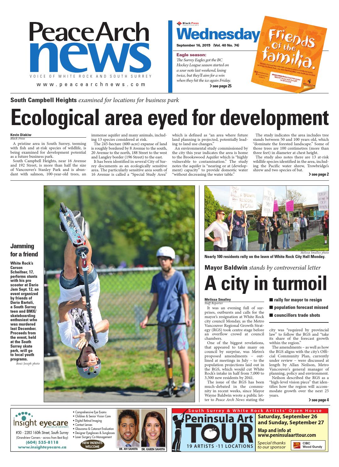 peace arch news september