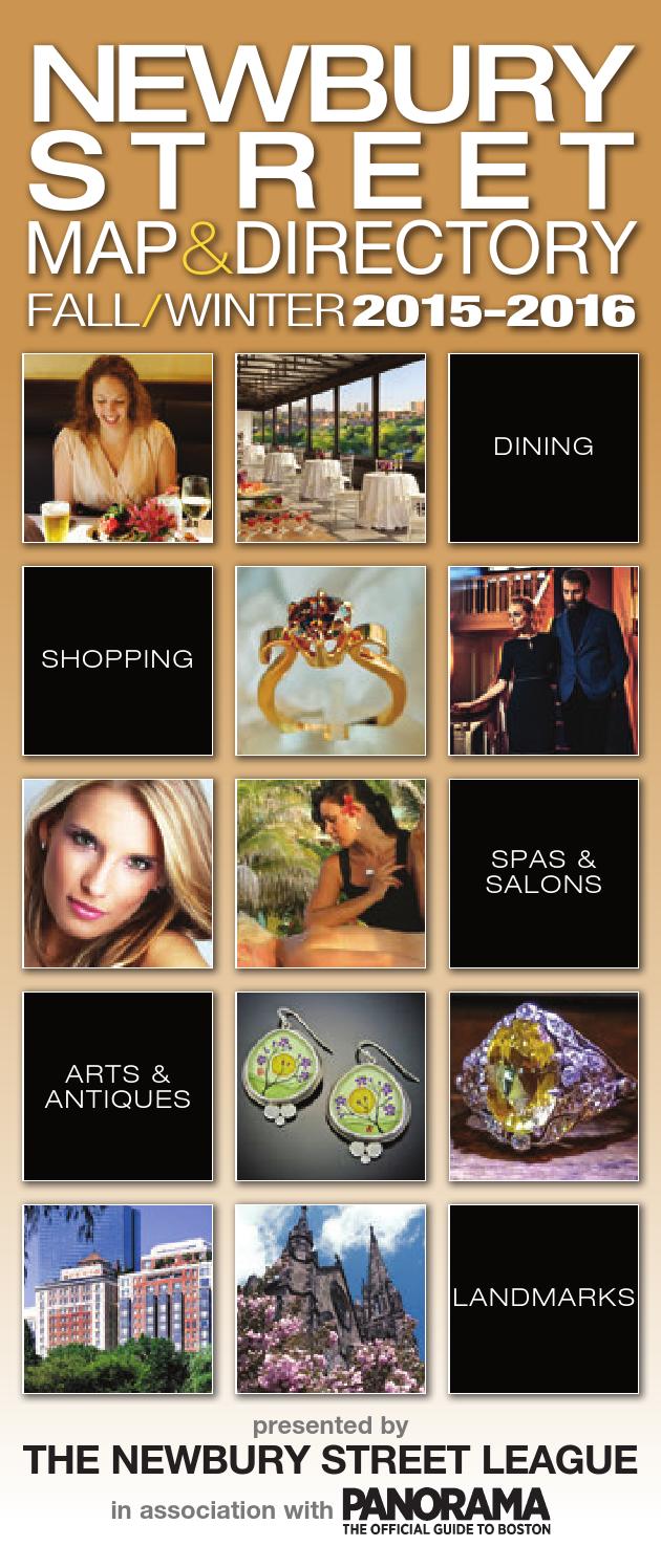 Newbury Street Map & Directory Fall/Winter 2015 by New Venture Media Group Issuu