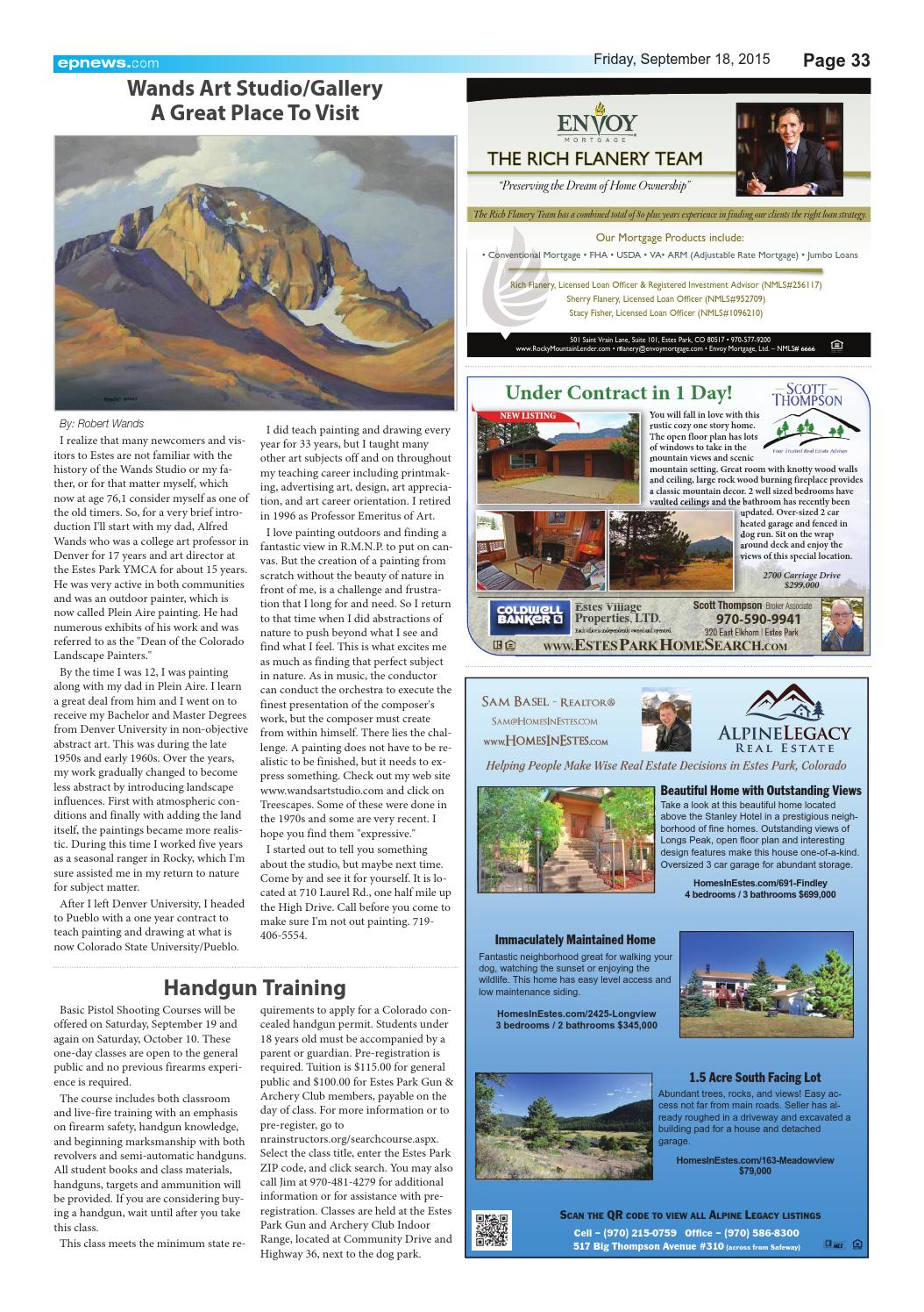 Estes Park News September 18 2015 By Estes Park News Inc Issuu