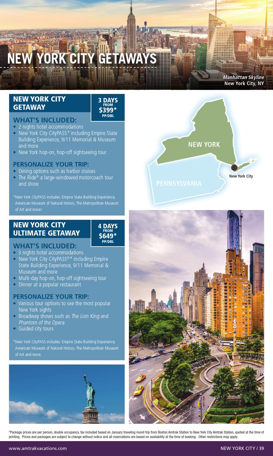 Amtrak Vacations 16 Rail Vacations Brochure By Ylg Inc Issuu