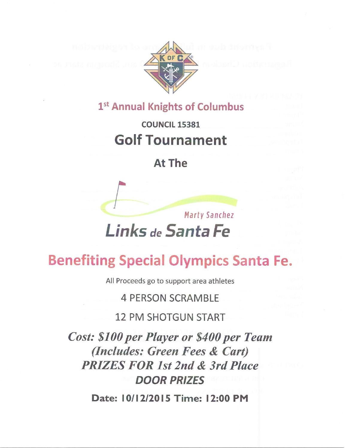 1st Annual Knights of Columbus Golf Tournament by Fine Lifestyles Issuu