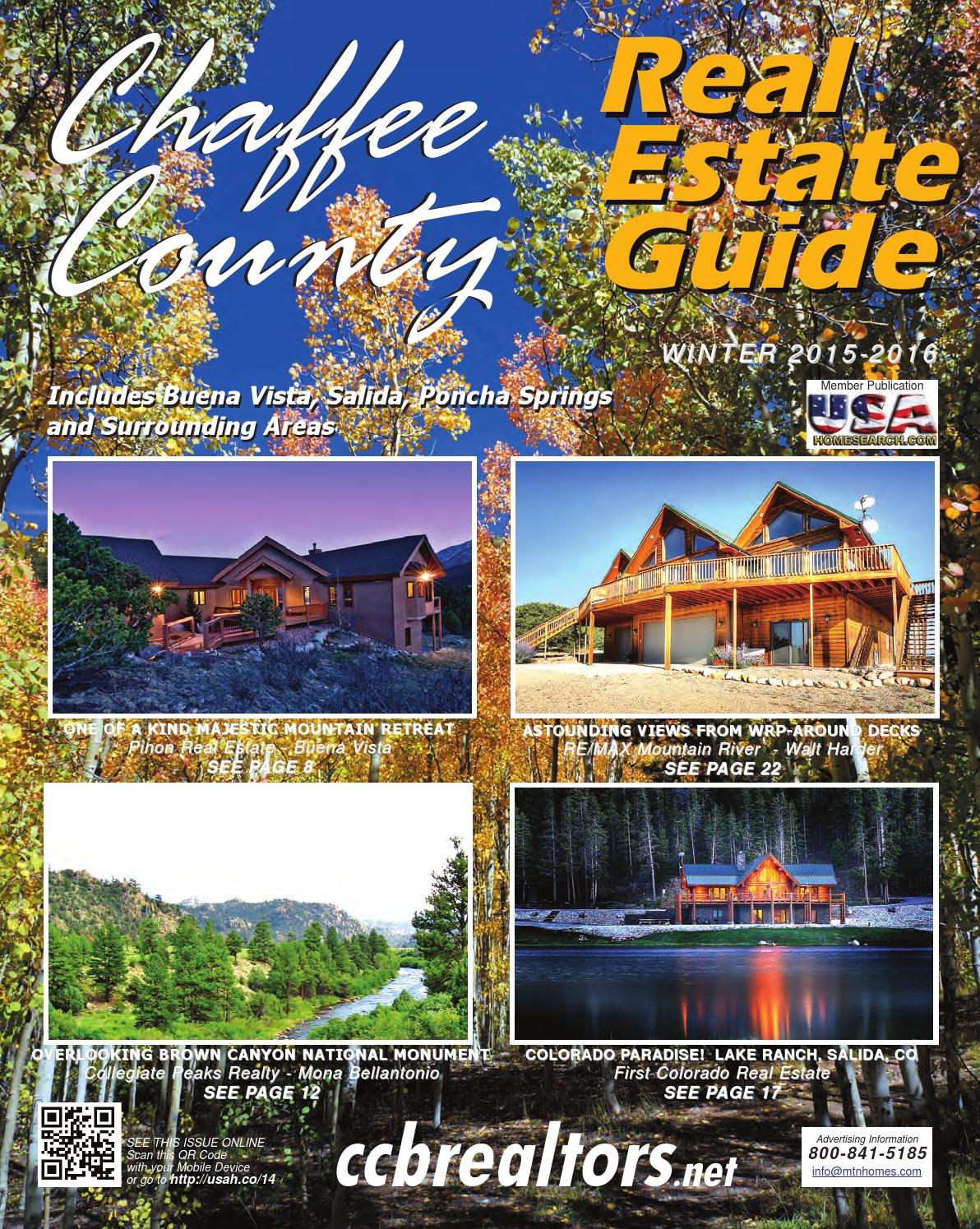 Chaffee County Real Estate Guide Num 36 by Mountain Homes Publishing