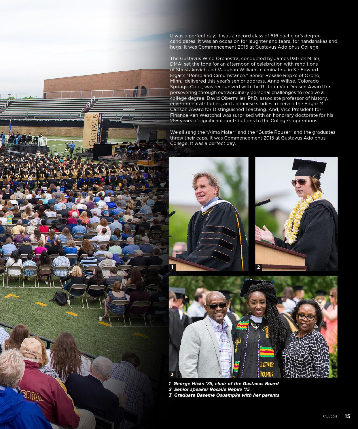 Fall 2015 Quarterly by Gustavus Adolphus College Issuu
