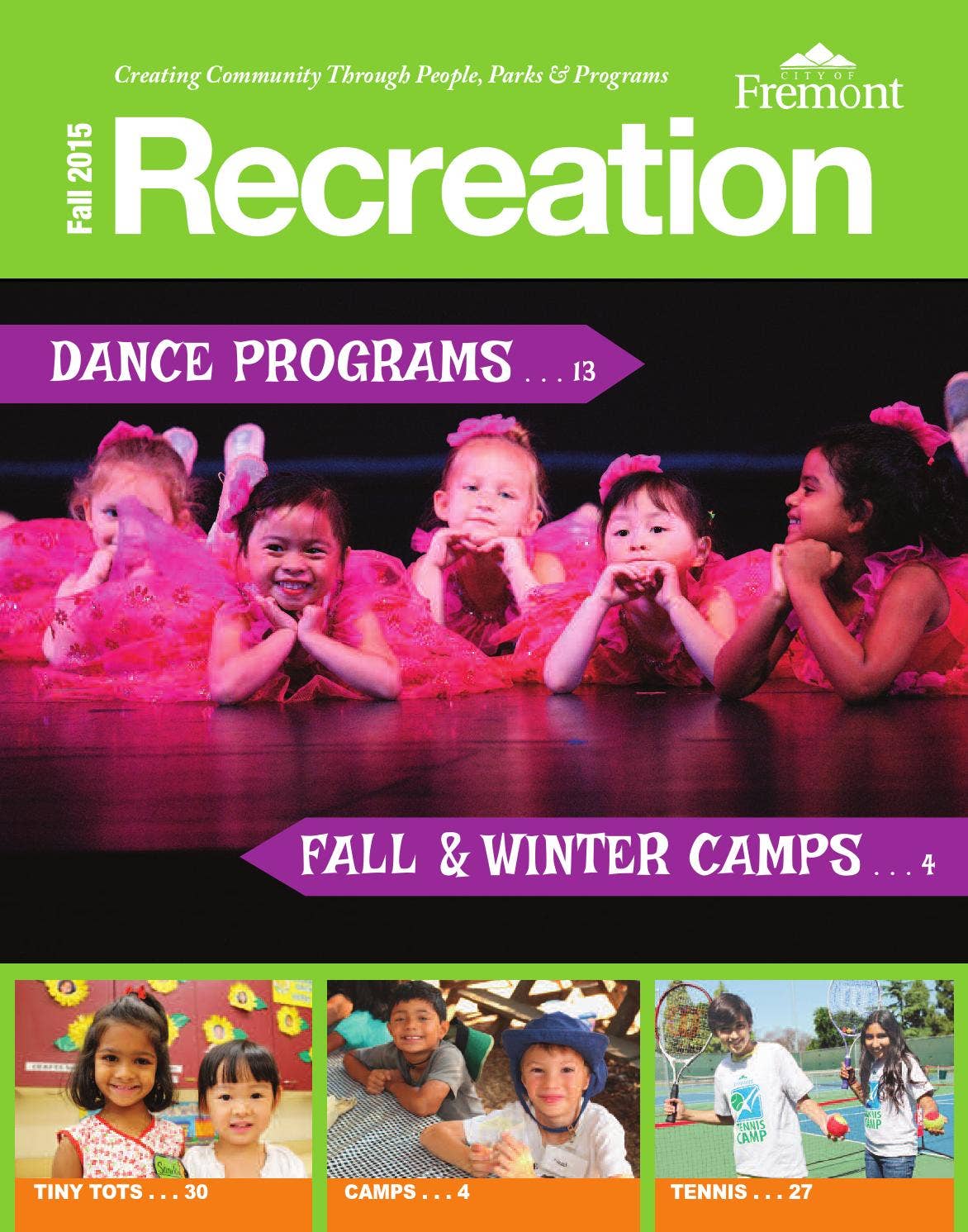 Recreation Guide: Late Fall 2015 by City of Fremont Parks & Recreation ...