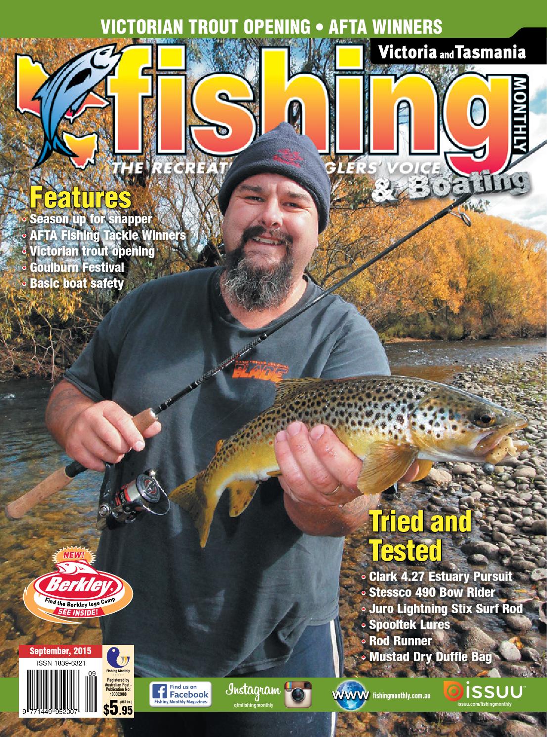 Victoria and Tasmania Fishing Monthly September 2015 by Fishing