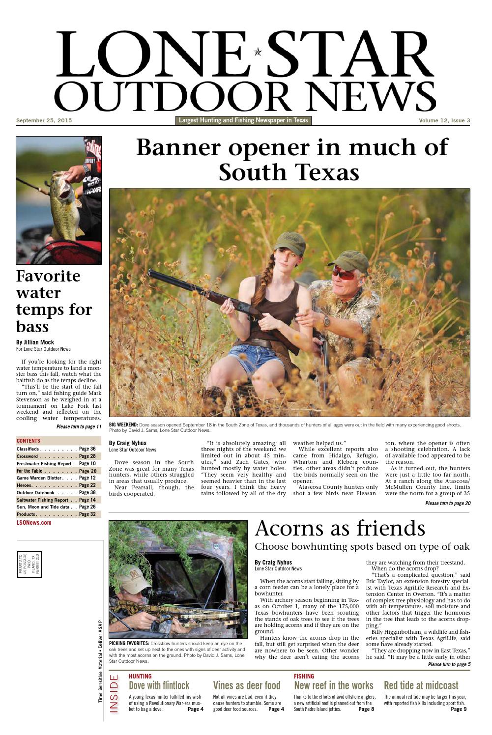 September 25, 2015 - Lone Star Outdoor News - Fishing & Hunting by Lone  Star Outdoor News - Issuu