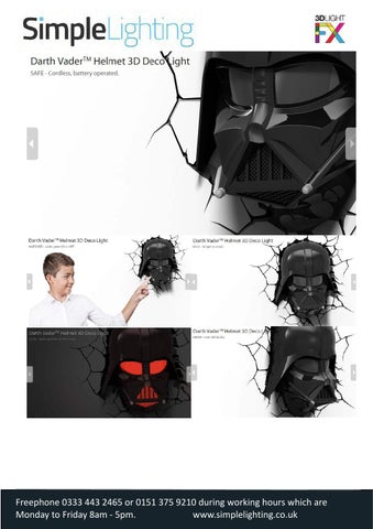 Starwars × Marvel 3D Wall 灯具 By Simple 灯饰 第 12 页