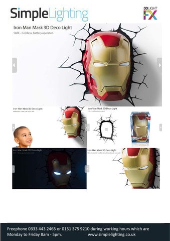 Starwars × Marvel 3D Wall 灯具 By Simple 灯饰 第 16 页