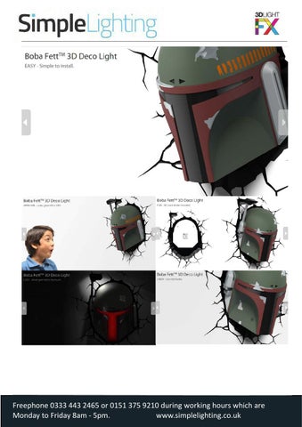 Starwars × Marvel 3D Wall 灯具 By Simple 灯饰 第 4 页