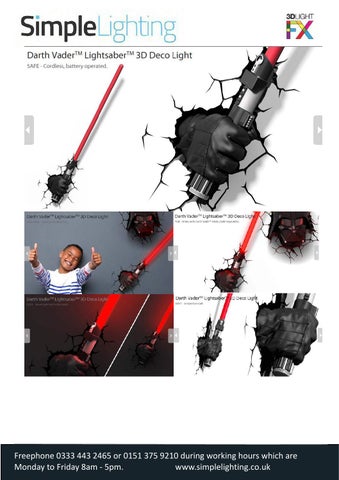 Starwars × Marvel 3D Wall 灯具 By Simple 灯饰 第 6 页