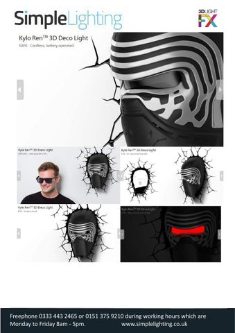Starwars × Marvel 3D Wall 灯具 By Simple 灯饰 第 8 页