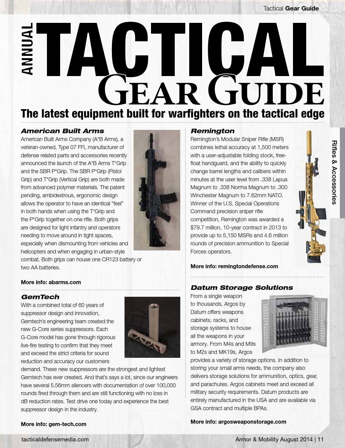 2014 Tactical Gear Guide Armor & Mobility by Tactical Defense Media Issuu