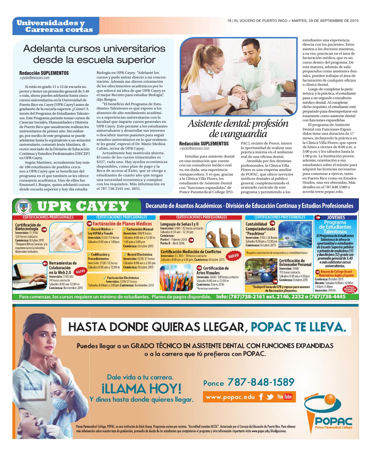Edición 29 de Septiembre 2015 by El Vocero de Puerto Rico - Issuu
